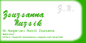 zsuzsanna muzsik business card